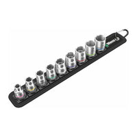 Wera Metric Socket Set On Storage Belt - 3-8" Drive (9 Piece Set)