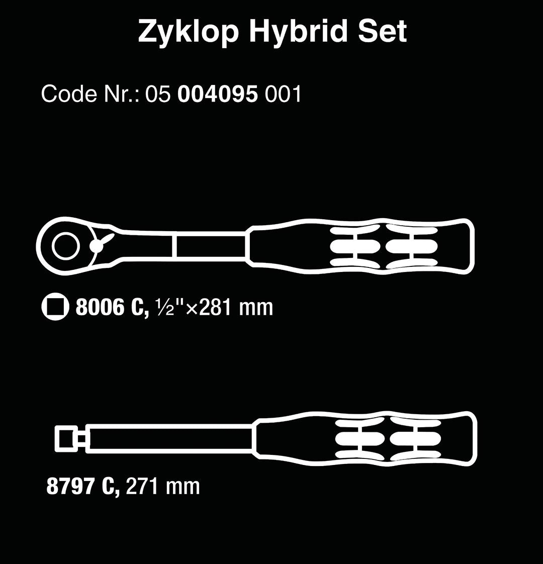 Wera 1-2” Drive Hybrid Switch Ratchet