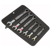 Wera Ratcheting Combination - Double Open-ended Wrenches - 6 Piece Set