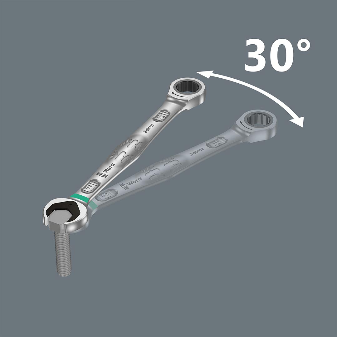 Wera Joker Sae (imperial) Ratcheting Combination Wrench (4-piece Set)