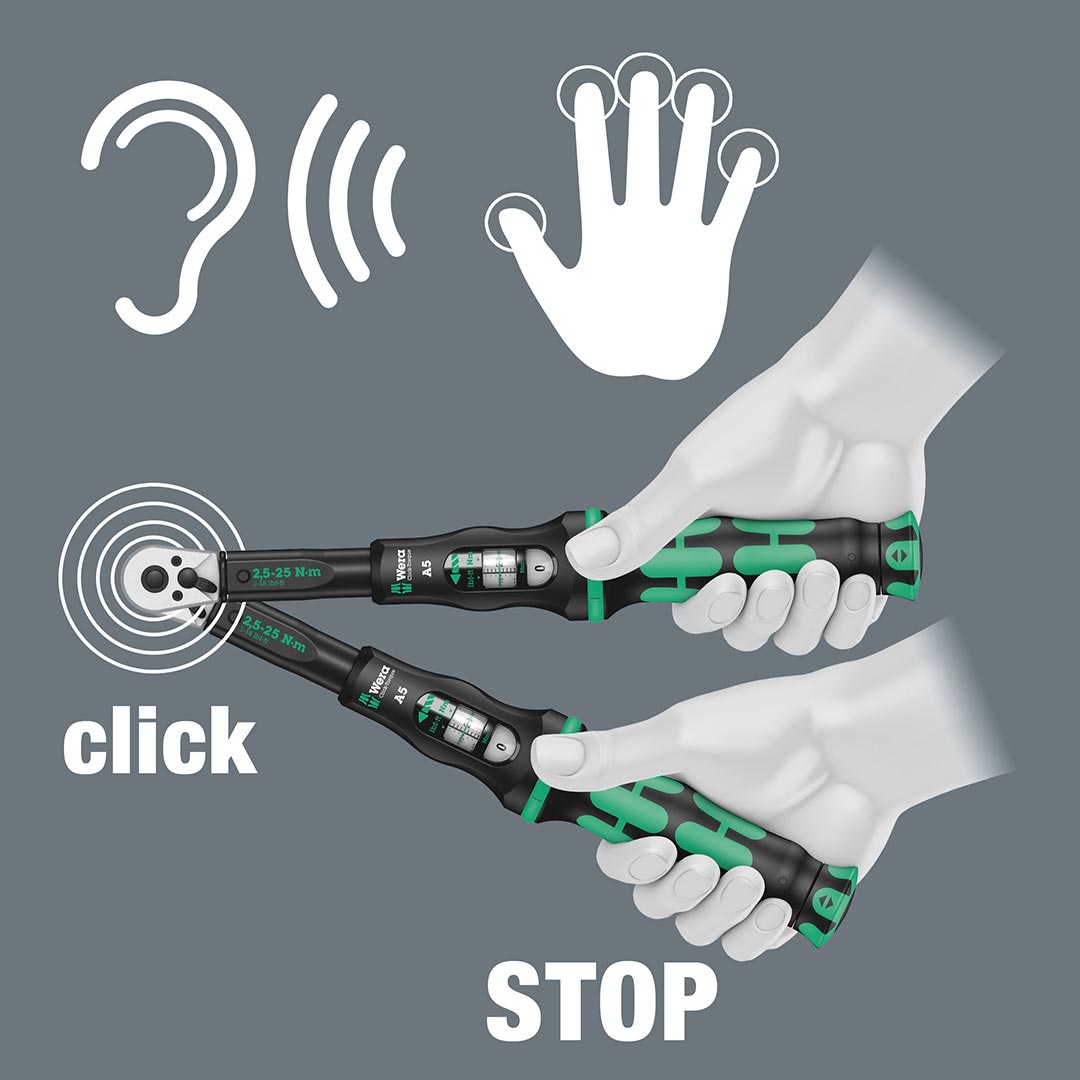 Wera Click-torque 1-2" Reversible Ratchet Wrench (nm Scale)