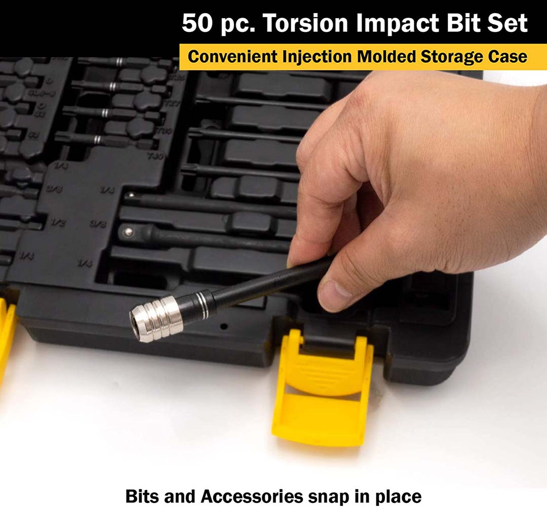 Titan 50 Pc Torsion Impact Bit Set