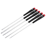 Wiha Precision Long Slotted-phillips Screwdrivers - 5 Piece Set