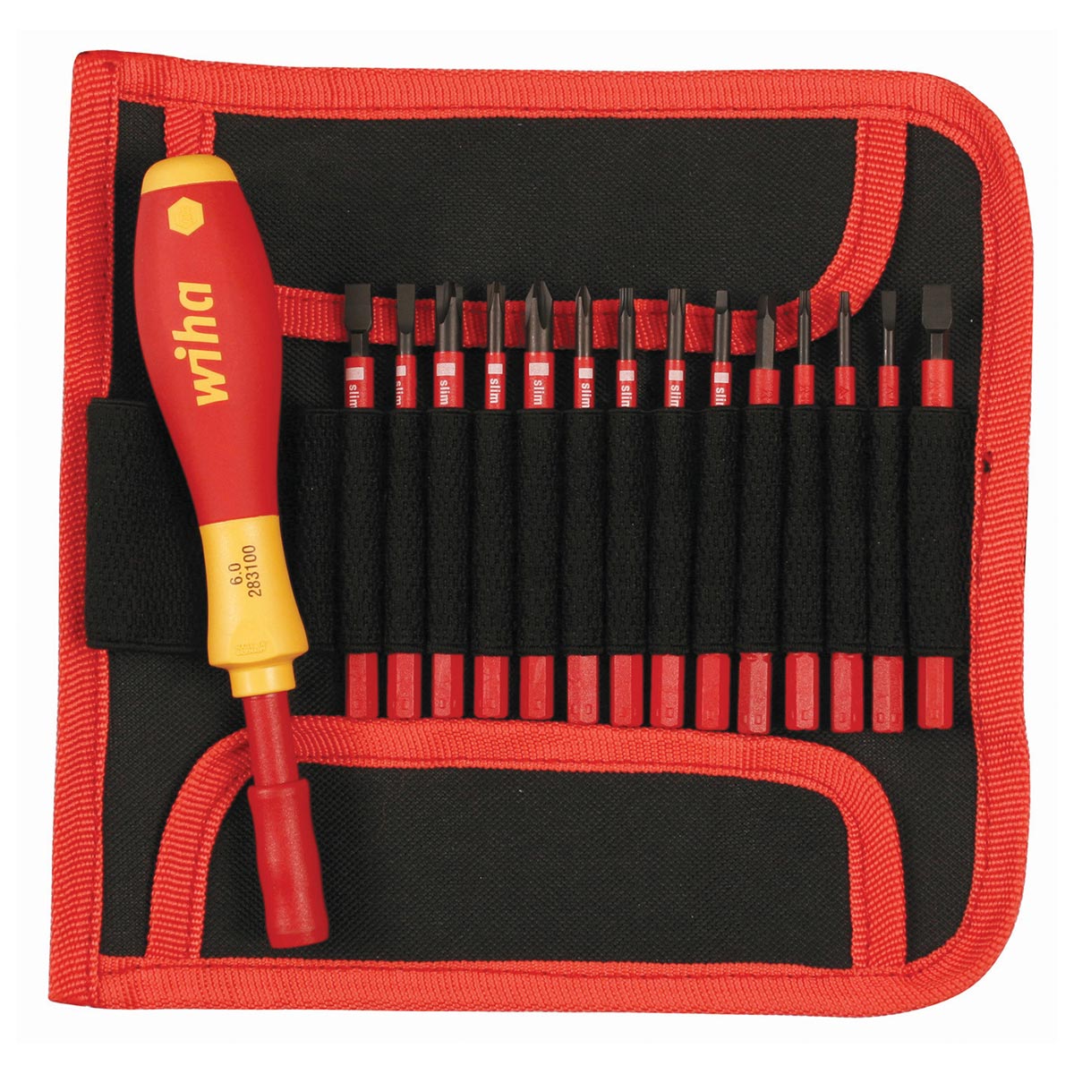 Wiha Insulated Narrow Profile Slimline Blade Set - 15 Piece Set