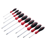 Wiha Softfinish Slotted-phillips-square Screwdriver - 10 Piece Set