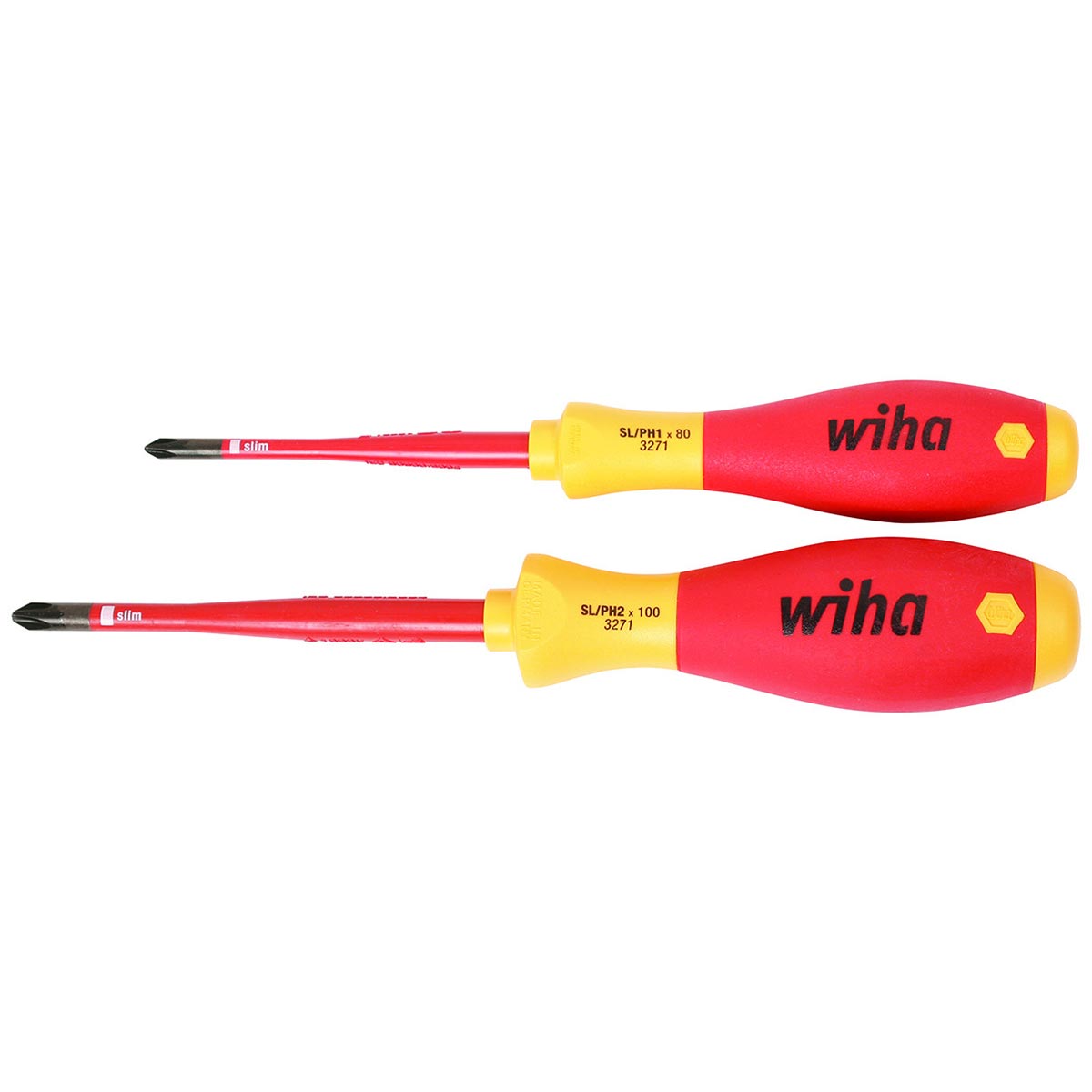 Wiha 2 Pc Insulated Terminal Block Xeno Screwdriver Set