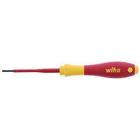 Wiha Insulated Softfinish Slotted Screwdriver 2.5mm X 75mm