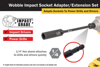 Titan 9 Pc Impact Wobble Socket Adapter Set