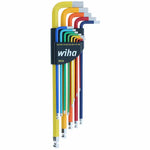 Wiha 13 Piece Ball End Color Coded Hex Lkey Set  Inch