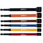 Wiha Sae Color Coded Magnetic Nut Setter Set - 6 Piece Set