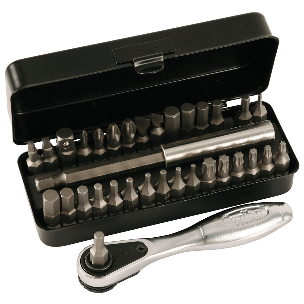 Wiha 1-4" Ratchet And Bits (35 Piece Set)