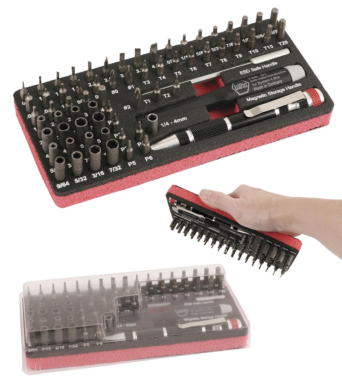 Wiha Esd Safe Master Technicians Ratchet And Micro Bits - 68 Piece Set