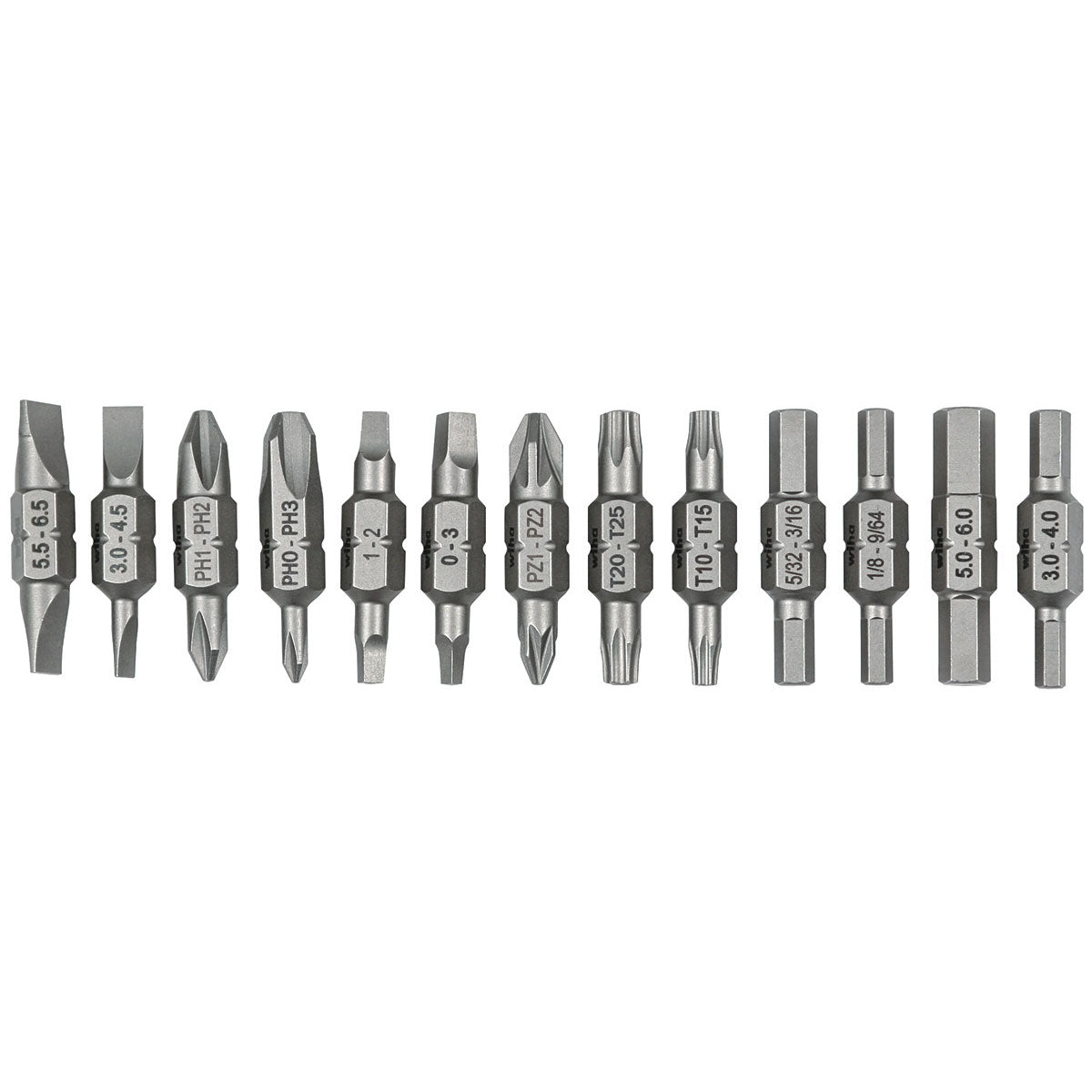 Wiha 26-in-1 Bit Holder Ultra Driver Tradesman - 14 Piece Set