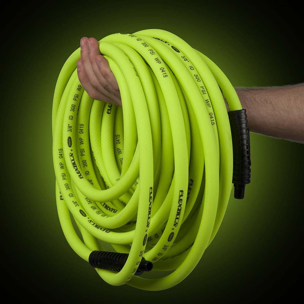 Flexzilla Air Hose 1-2" X 25' 3-8" Mnpt Fittings