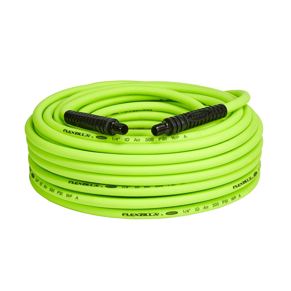 Flexzilla Air Hose 1-4in X 100ft 1-4in Mnpt Fittings