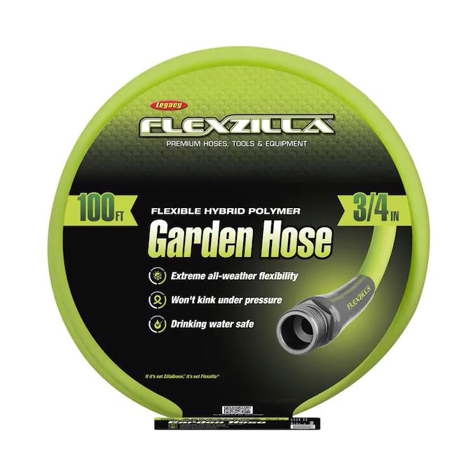 Flexzilla Garden Hose 3-4in X 100ft 3-4in   11 1-2 Ght Fittings