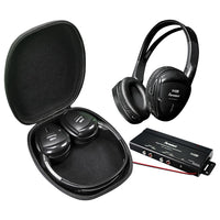 Power Acoustik - Headphones *pair* Swivel Earpad 2ch.rf 900mhz W-transmitter