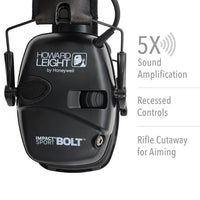 Howard Leight Impact Sport "attack Time" Electronic Earmuff - Black